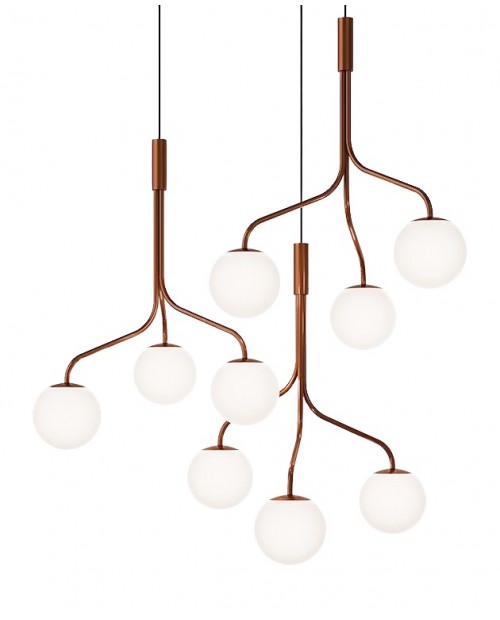 Zero Curve Cluster Glass Single Pendant Lamp